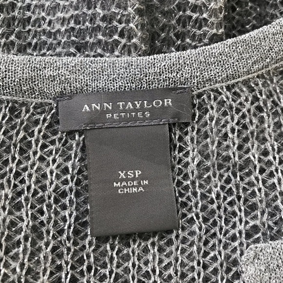 {Ann Taylor} Silver sheer mohair sweater, XSP - Picture 5 of 6
